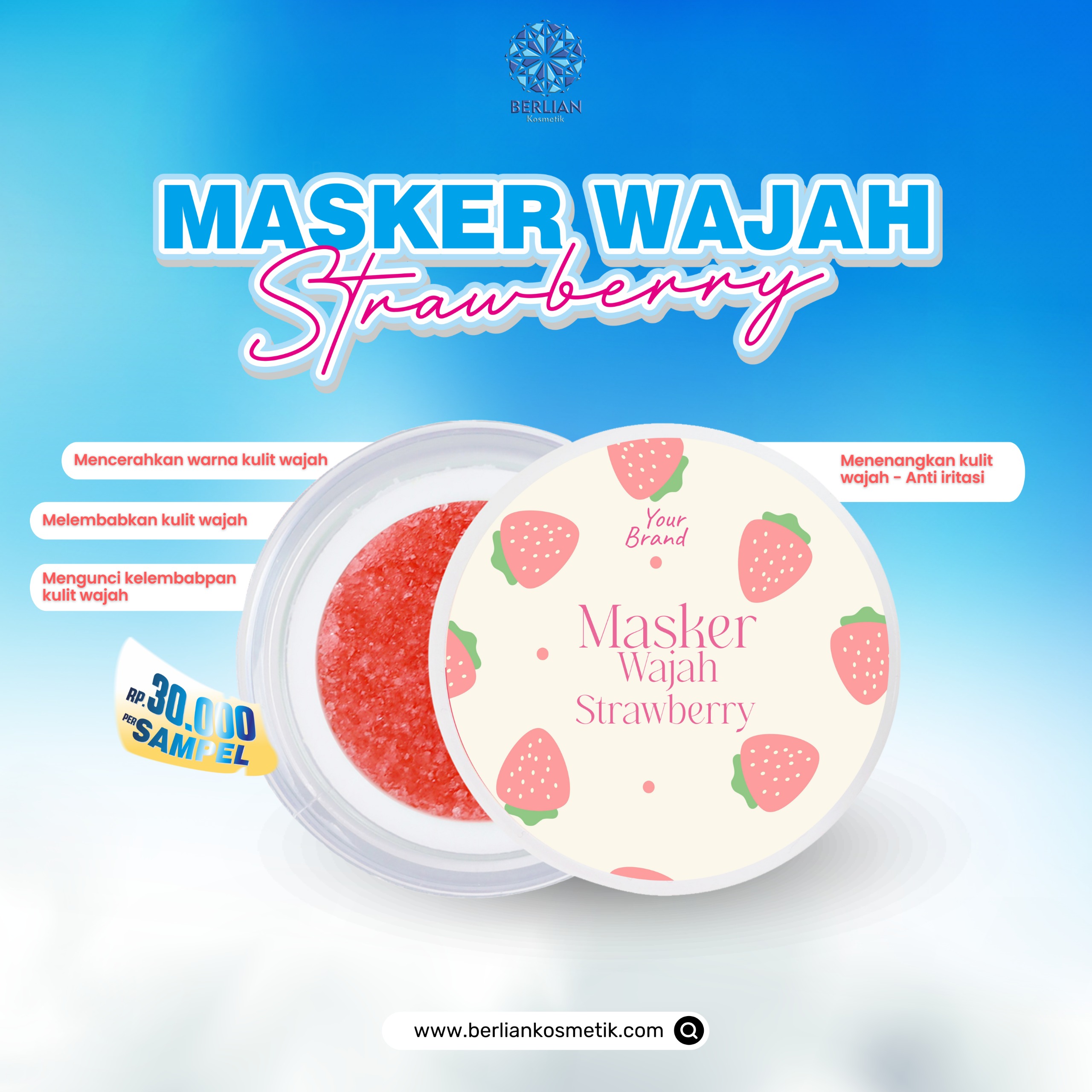 Masker Wajah Strawberry